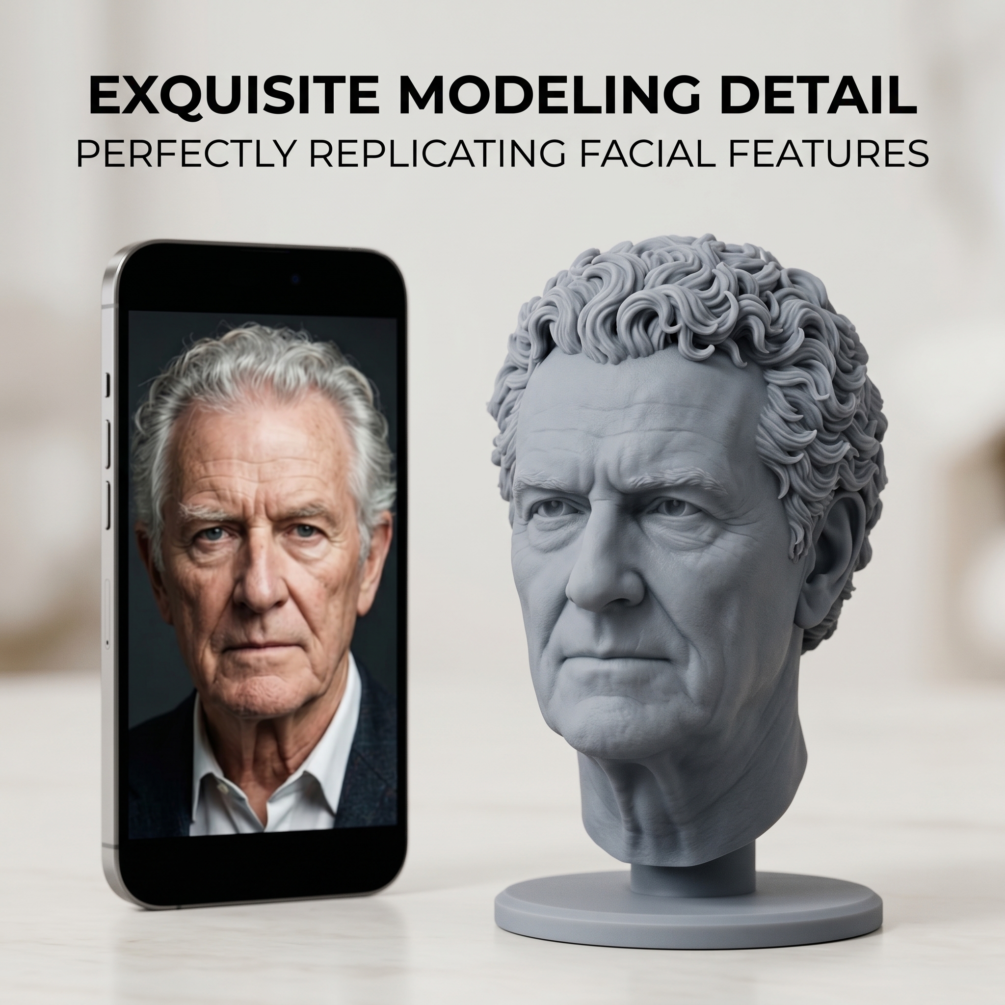 Custom 3D Bust Figurine, Perso - 3D Printing And Additive Manufacturing avaliação e preço