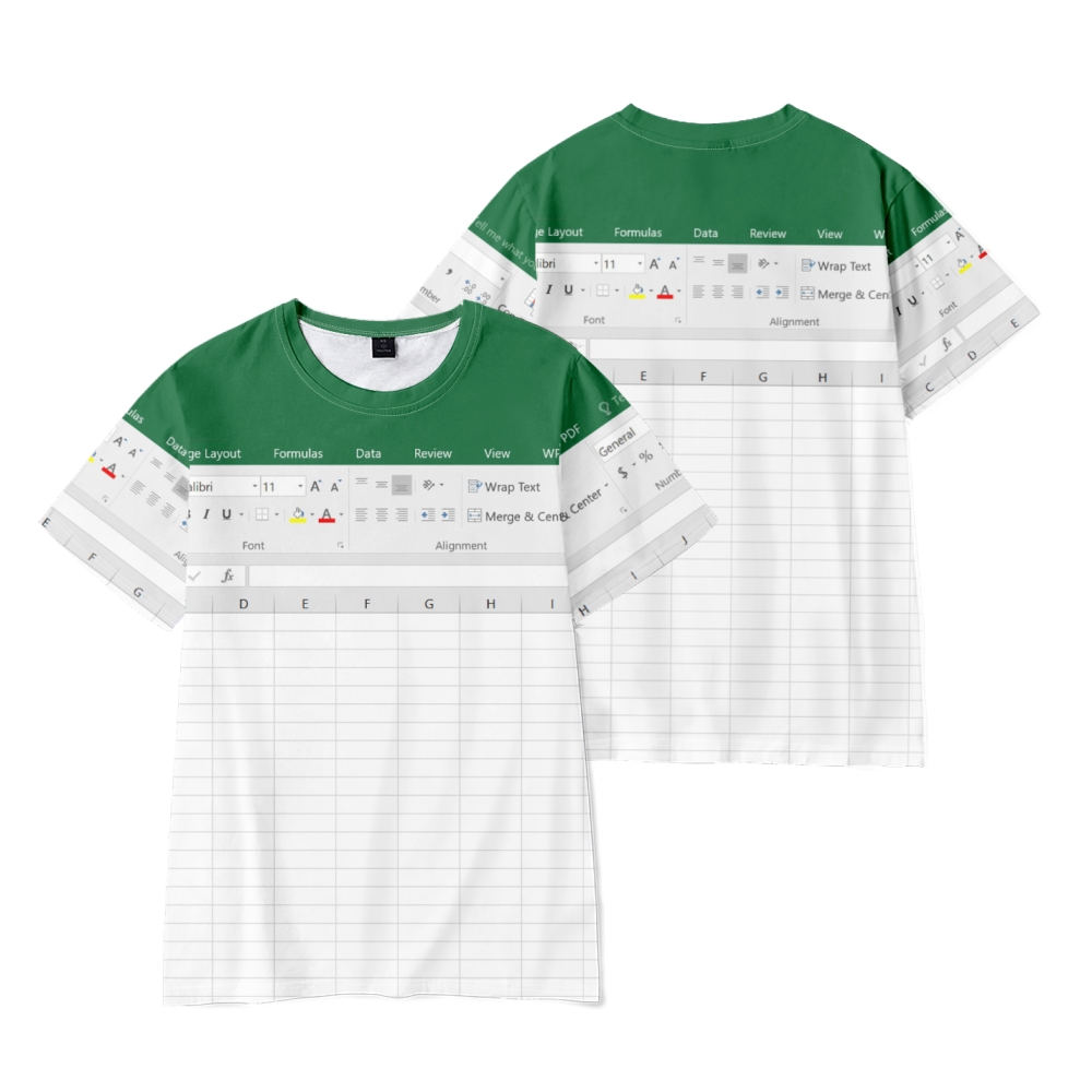 Excel 3D Fashion Men's T-shirt - 3D Printing Design Software avaliação e preço
