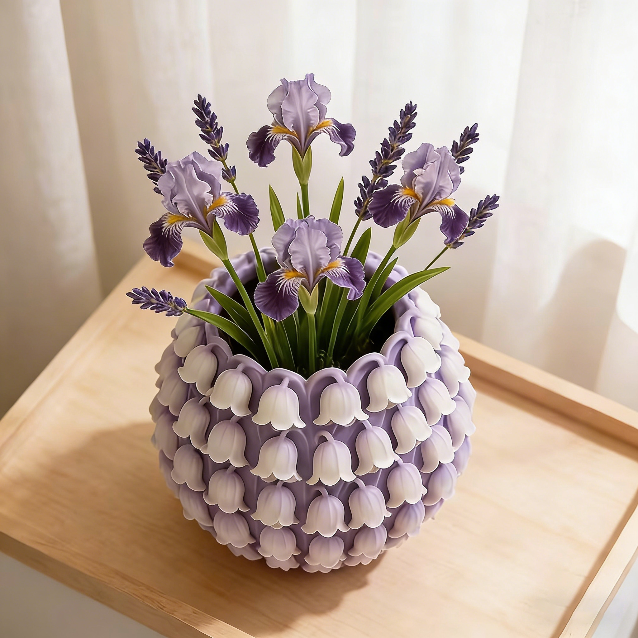 3D Textured Flower Pot Silicon - 3D Printing Pot avaliação e preço
