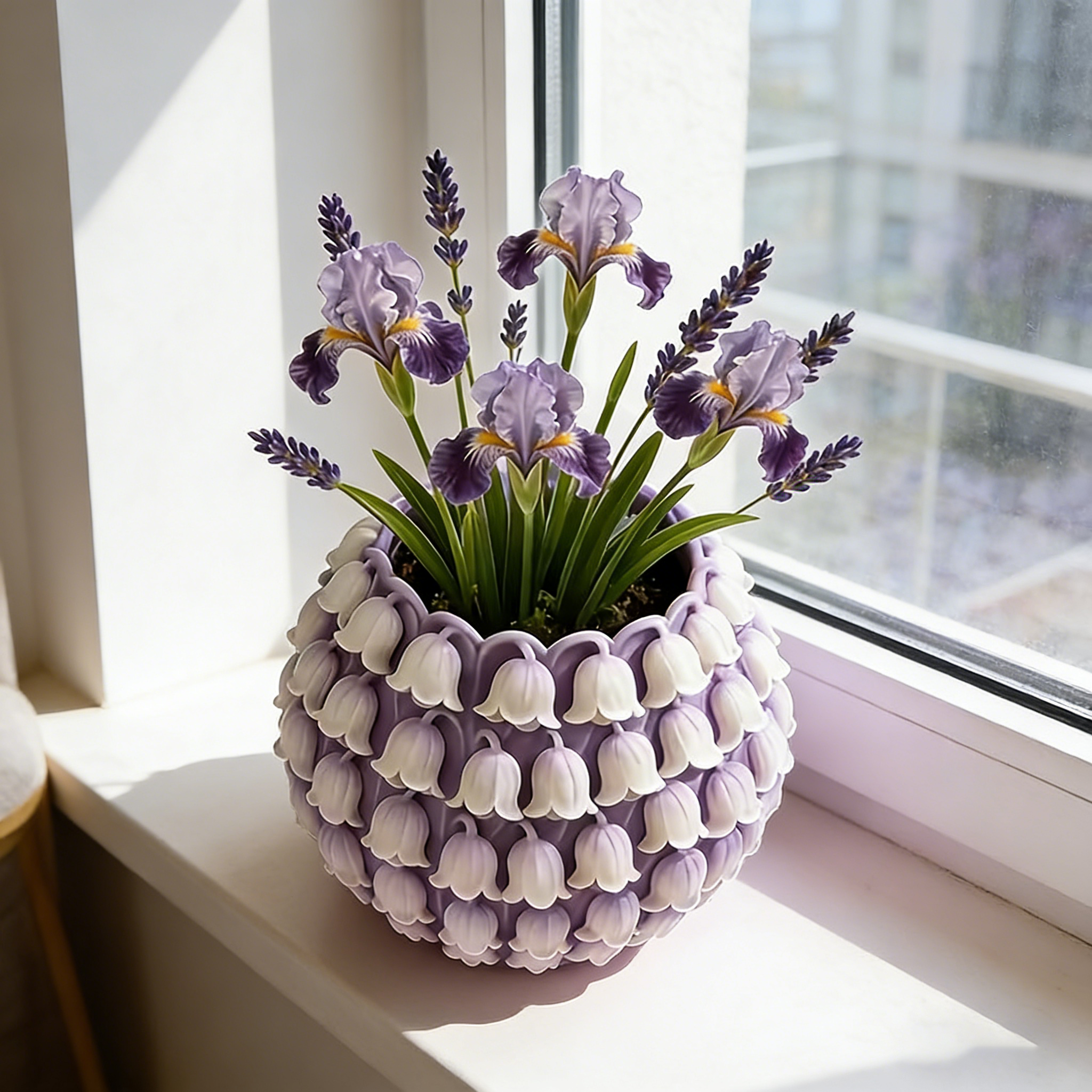 3D Textured Flower Pot Silicon - 3D Printing Pot avaliação e preço